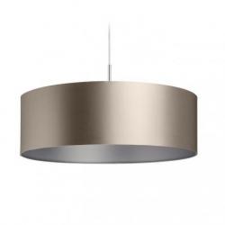 RON 60/19 abażur Monaco gołębio szara/srebrna PVC max. 23W