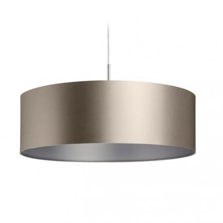 RON 60/19 abażur Monaco gołębio szara/srebrna PVC max. 23W