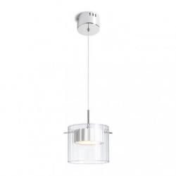 ESTRA I wisząca biała szkło przezroczyste 230V LED 5W  3000K