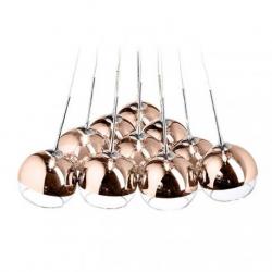 ASTRAL wisząca  szkło miedziane/szkło przezroczyste 230V/12V G4 10x20W