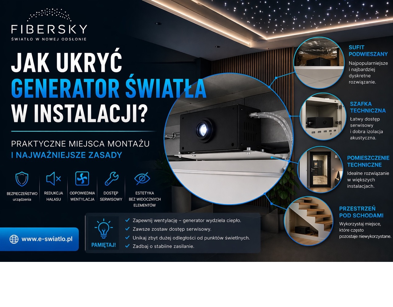 Jak ukryć generator światła w instalacji – praktyczny poradnik