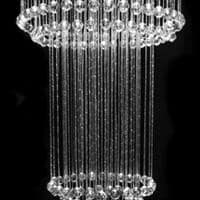 Fiber optic chandeliers